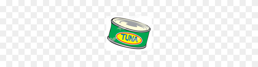160x160 Abeka Clip Art Tuna Can With Yellow Label And Blue Writing - Tuna PNG