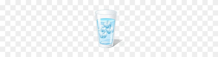 160x160 Abeka Clip Art Water Glass With Ice Cubes - Ice Cube Clipart