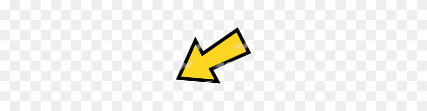160x160 Abeka Clip Art Yellow Arrow - Yellow Arrow PNG