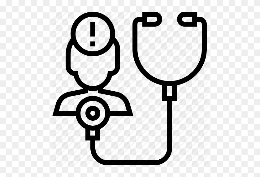 512x512 Abnormal, Check, Health, Human, Medical, Stethoscope Icon - Stethoscope Clipart Transparent