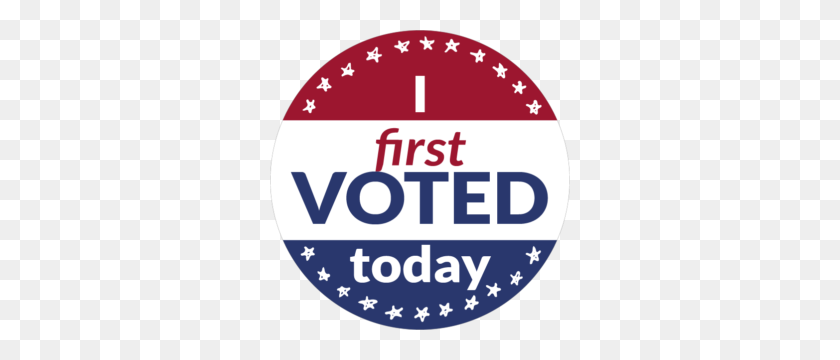 300x300 Acerca De First Vote Nc - I Voted Sticker Png