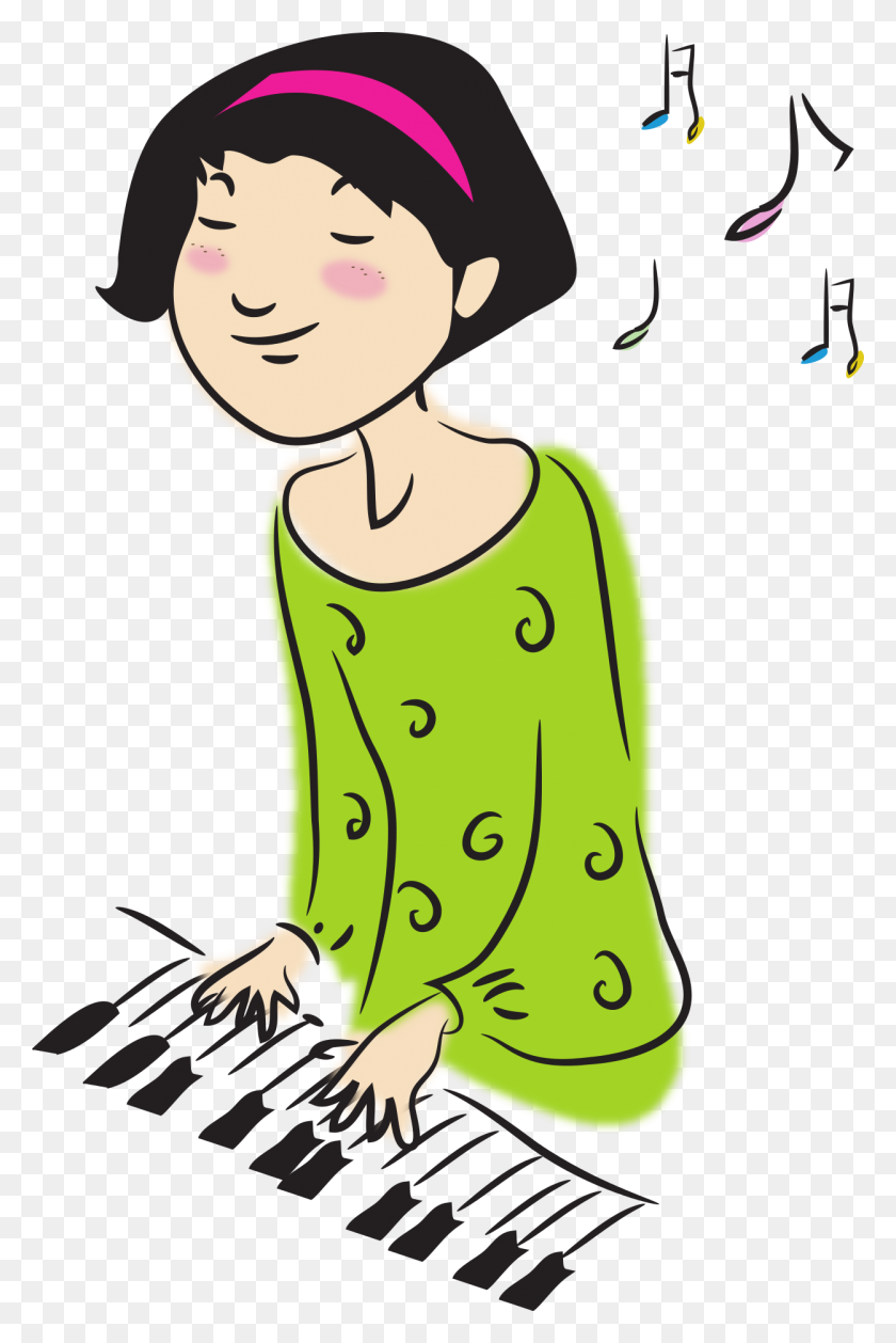 1250x1920 About Us - Girl Playing Piano Clipart