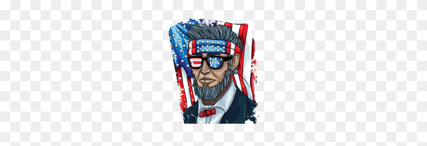 190x228 Abraham Lincoln American Flag - Abraham Lincoln PNG