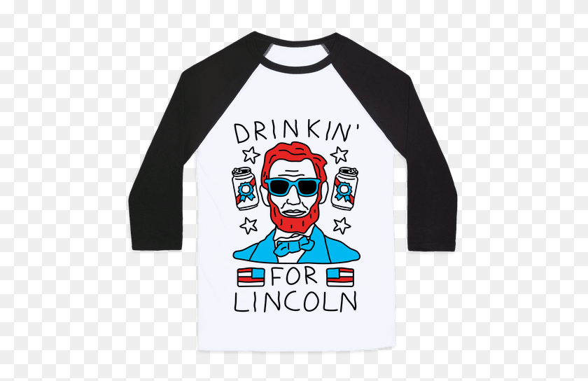 484x484 Abraham Lincoln Camisetas De Béisbol De Merica Made - Abraham Lincoln Png