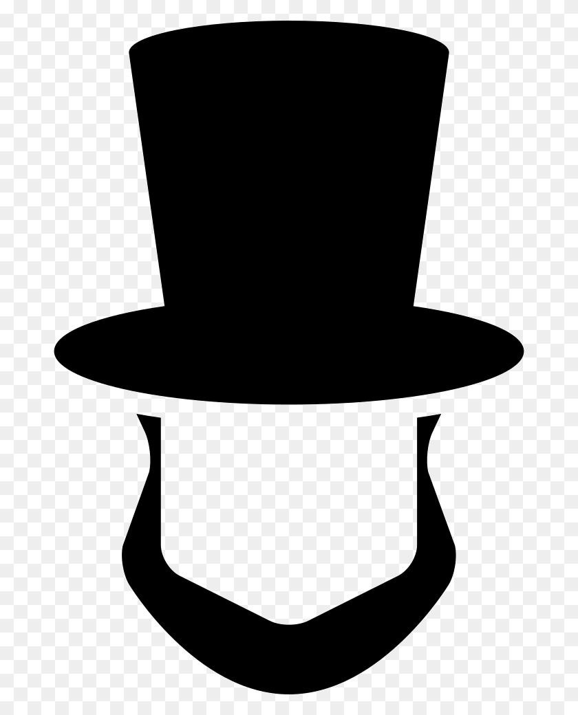 684x980 Abraham Lincoln Hat And Beard Shapes Png Icon Free Download - Lincoln PNG