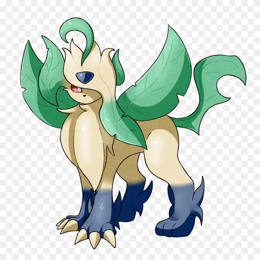 1280x1280 Absolleafeon Fusion Pokemon - Absol Png