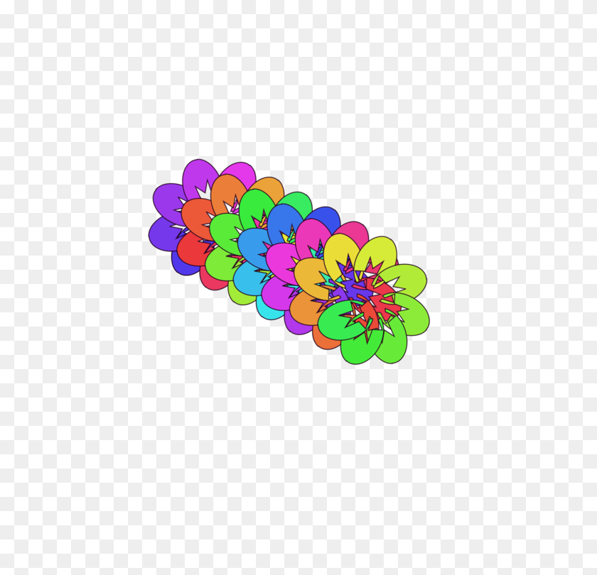 530x750 Abstract Art Floral Design Computer Icons Flower - Rainbow Flower Clipart