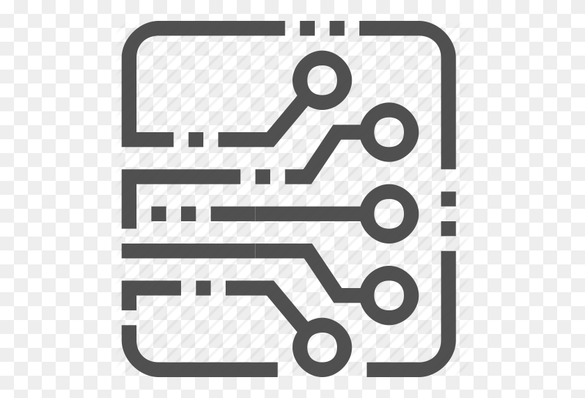512x512 Abstract, Board, Circuit, Electronics, Technology Icon - Circuit Board Clipart