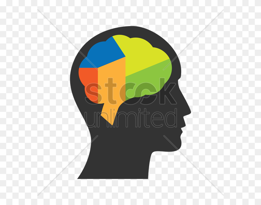 600x600 Abstract Brain Vector Image - Brain Vector PNG