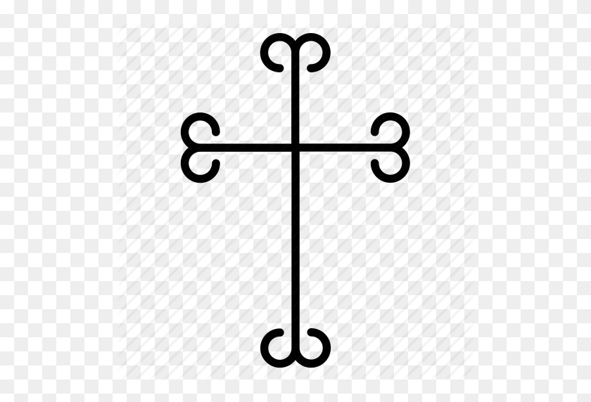 512x512 Abstract, Catholic, Christian Cross, Christianity, Cross, Orthodox - Catholic Cross PNG