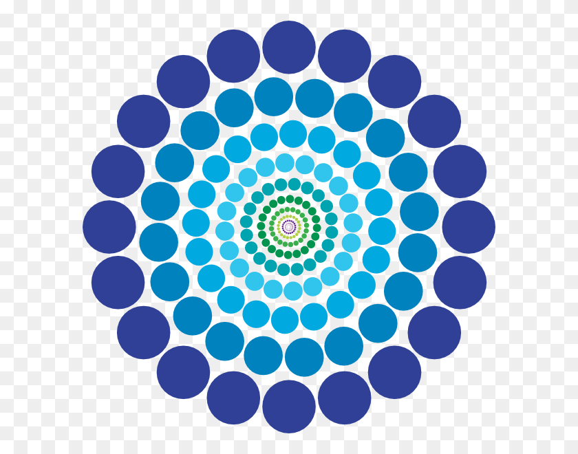 600x600 Абстрактные Узоры Синий Абстрактный Узор Круг Клипарт - Узор Круг Png