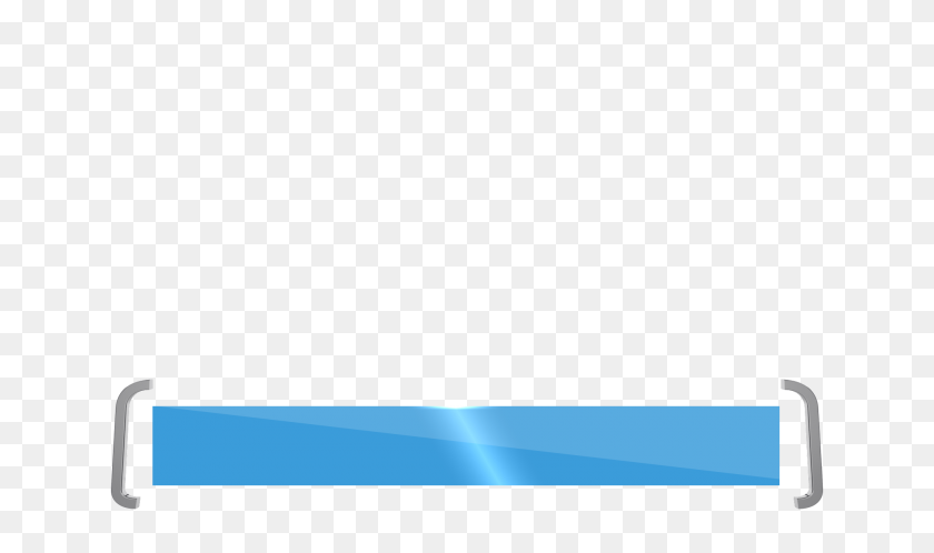 1920x1080 Abstract Still Video Lower Third With Blue Band And Brackets - Lower Third PNG