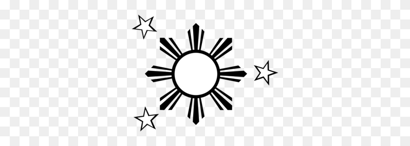 300x240 Абстрактное Солнце Со Звездами Картинки - Клипарт Границы Солнца