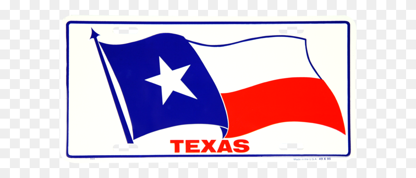 600x300 Ac License Plates Hangtime - Texas Flag Clip Art