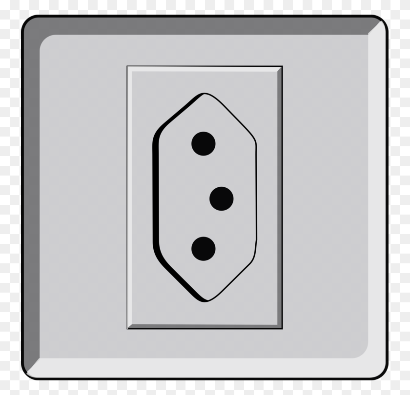 753x750 Ac Power Plugs And Sockets Electricity Network Socket Computer - Outlet Clipart