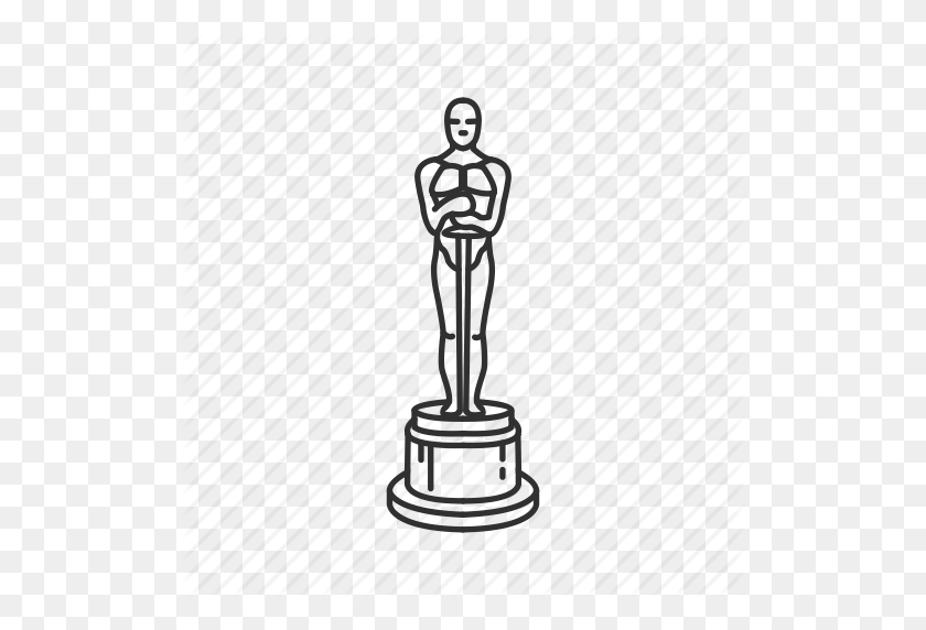 512x512 Academy, Academy Awards, Acting Award, Award, Movie Award, Oscar - Academy Award PNG