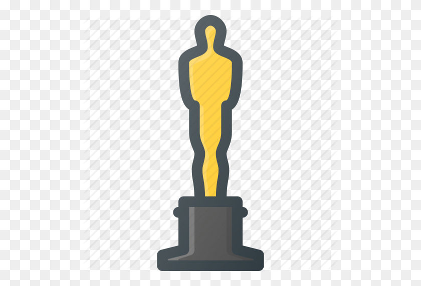 512x512 Academy, Awward, Film, Movie, Oscar, Reward Icon - Oscar Statue PNG