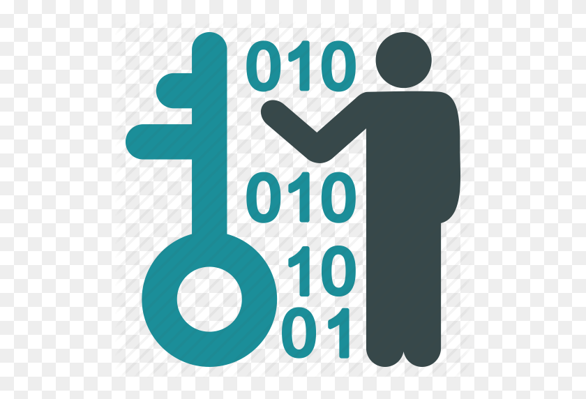512x512 Access, Binary Code, Decode, Key, Password, Security, User Icon - Binary Code PNG