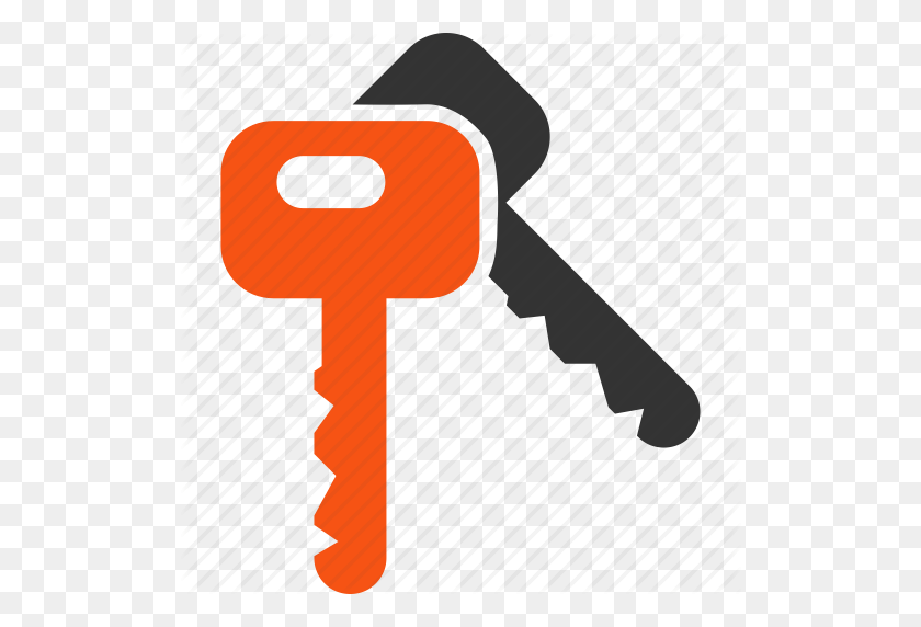 512x512 Access, Car Keys, Key, Pass, Password, Safety, Secured Icon - Car Key PNG