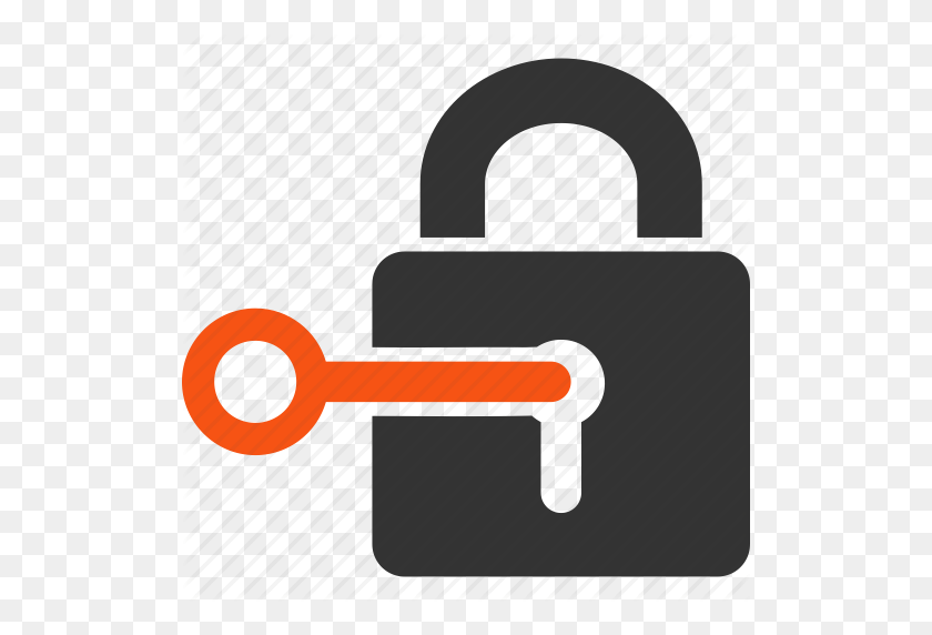 512x512 Access Key, Lock, Login, Password, Register, Secrecy, Unlock Icon - Lock And Key PNG