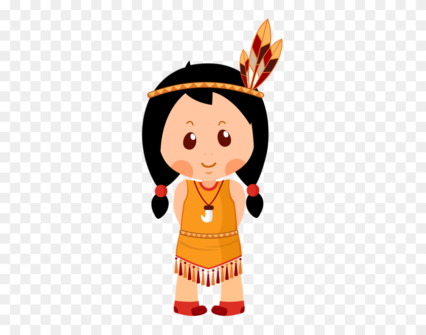289x600 Acción De Gracias Indio Nativo Americano, Natividad - Indio Americano Clipart