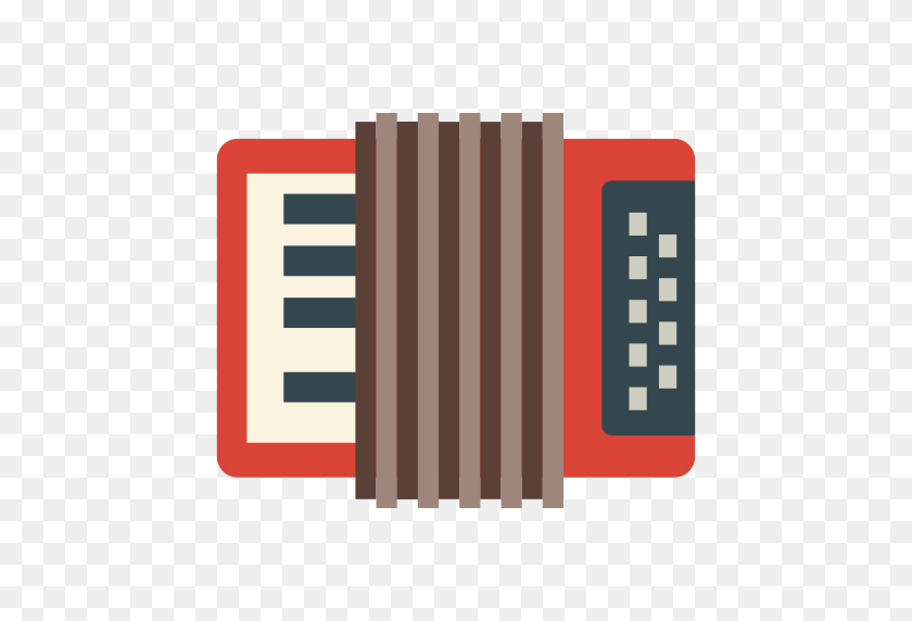 512x512 Accordion, Multicolor, Audio Icon With Png And Vector Format - Accordion PNG