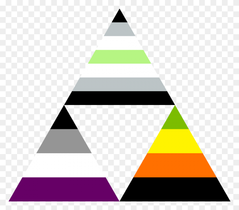 960x832 Ace Aro Agender Triforce - Triforce PNG