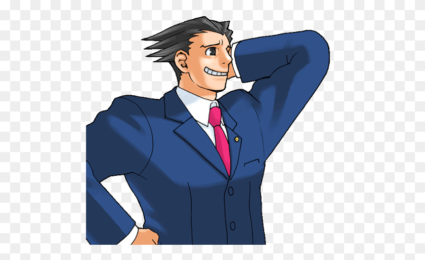 500x453 Ace Attorney Png - Phoenix Wright Png