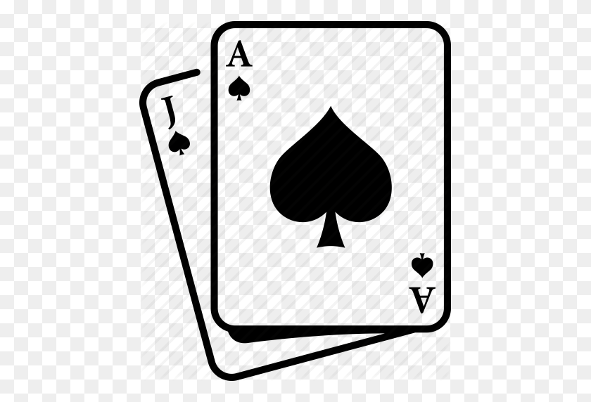 443x512 Ace, Blackjack, Cards, Gambling, Jack, Playing Cards Icon - Playing Cards PNG