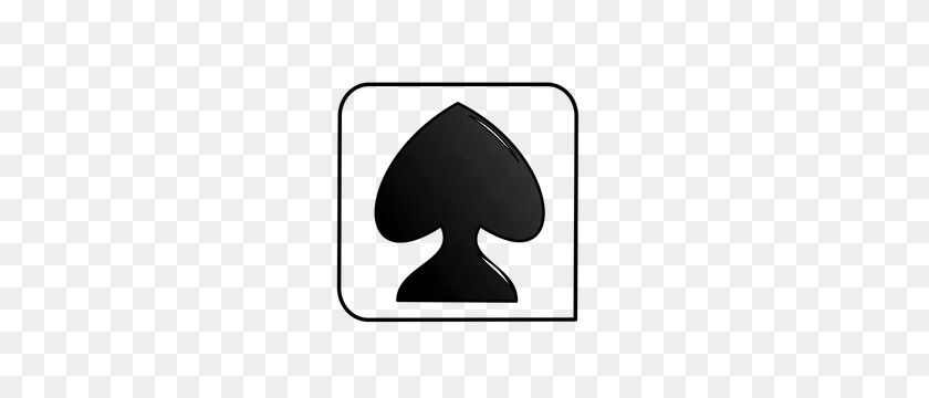 300x300 Ace Naipes Clipart - Ace Of Spades Clipart