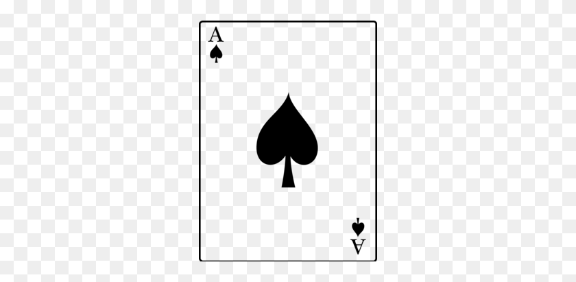 260x351 Ace Playing Card Clipart - Card Suits Clipart