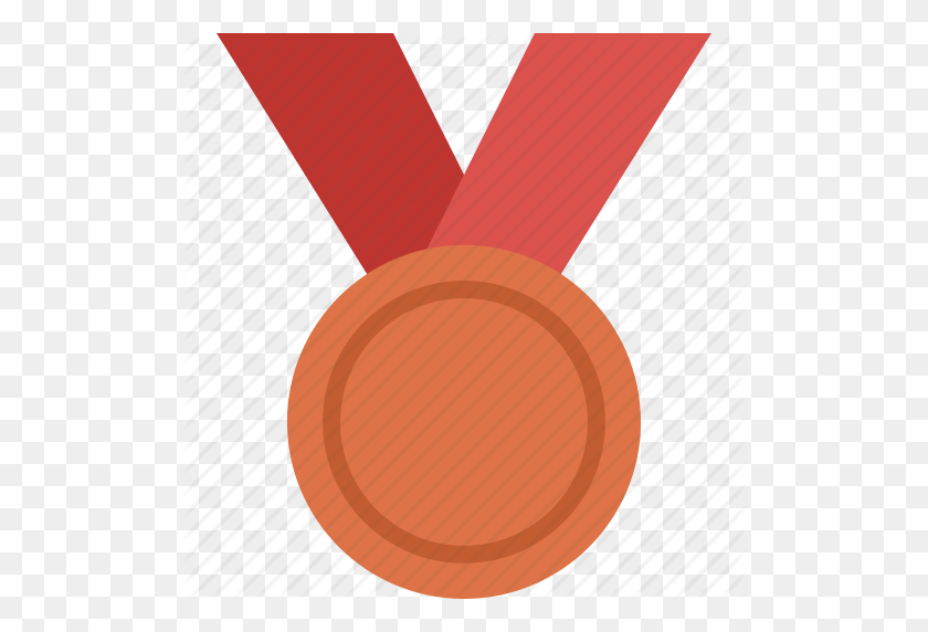 512x512 Достижение, Премия, Бронза, Медаль, Приз, Победа, Значок Победителя - Бронзовая Медаль Клипарт