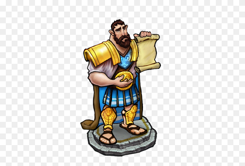 320x512 Египетский Солдат Ахиллес - Клипарт Одиссей