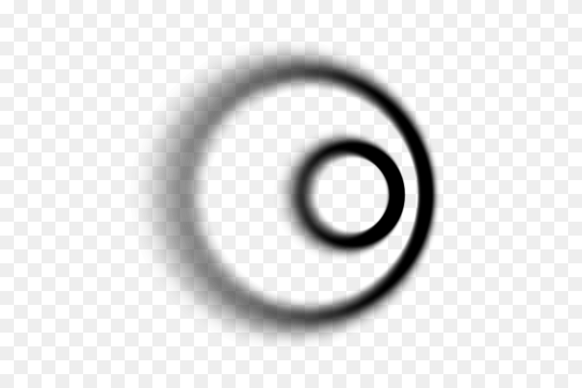 500x500 Acorn Blur Filters - Black Fade Circle PNG