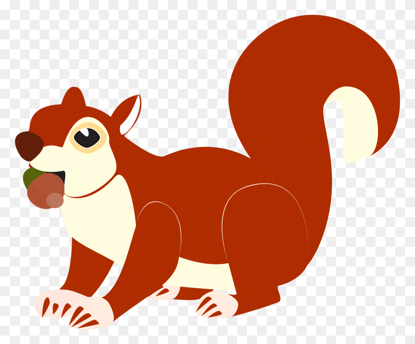 2282x1864 Acorn Clipart Red Squirrel - Acorn Black And White Clipart