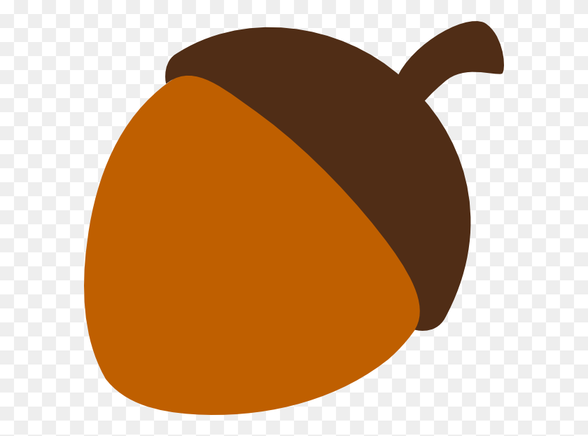 600x562 Acorn Png Clipart Icon - Orange Background PNG