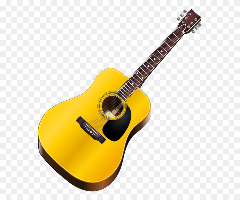 576x640 Acoustic Guitar Clipart Electric - Country Guitar Clipart