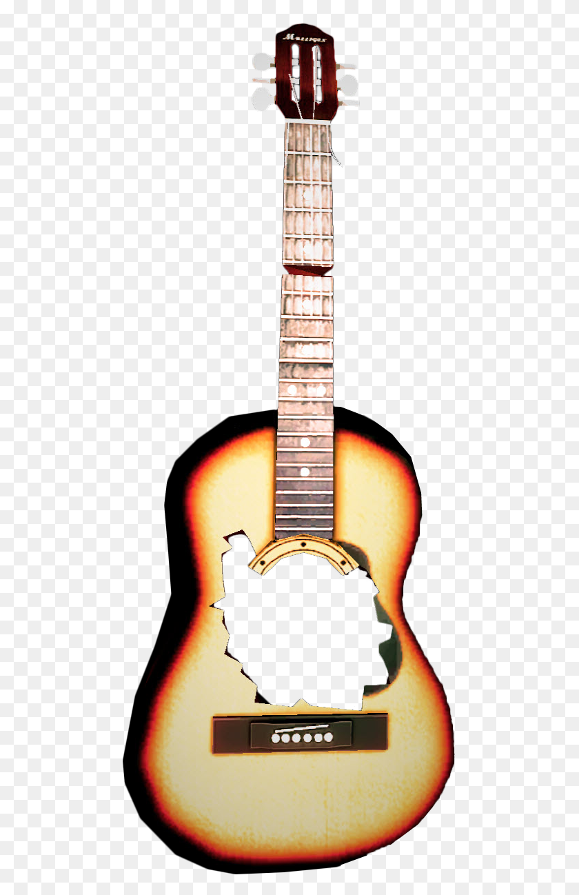 484x1238 Acoustic Guitar Clipart Png Full Hd - Guitar Clipart PNG