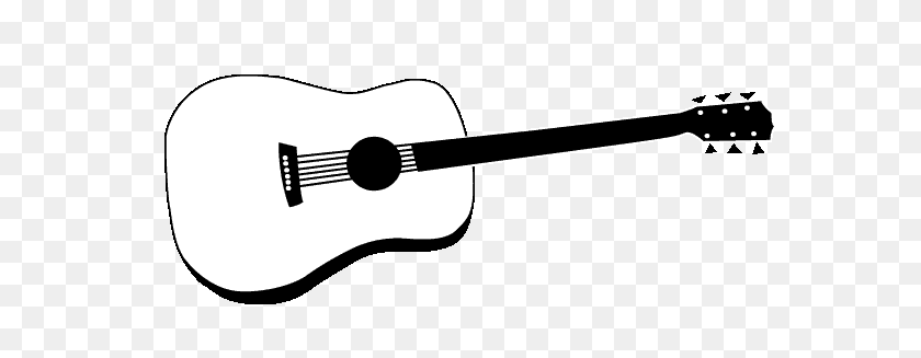 618x267 Acoustic Guitar Png Black And White Transparent Acoustic Guitar - Guitar Black And White Clipart