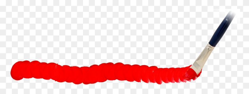 1100x365 Acrylic - Red Brush Stroke PNG