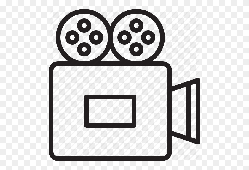 512x512 Action, Camera, Camera Roll, Cinema, Film, Film Camera, Filmroll - Film Roll PNG