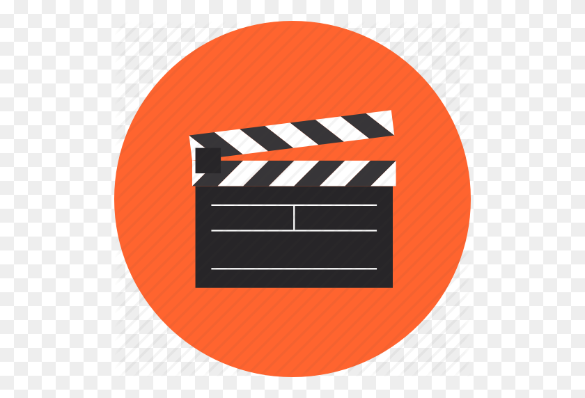 512x512 Action, Cinema, Clap Board, Clapboard, Clapper, Film, Movie - Clapperboard PNG
