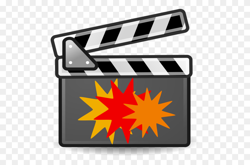 500x497 Action Movie Vector Icon - Action Plan Clipart