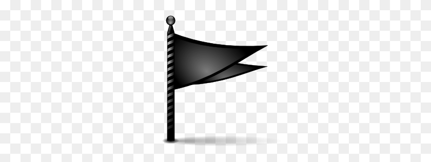 256x256 Actions Flag Black Icon Oxygen Iconset Oxygen Team - Black Flag PNG