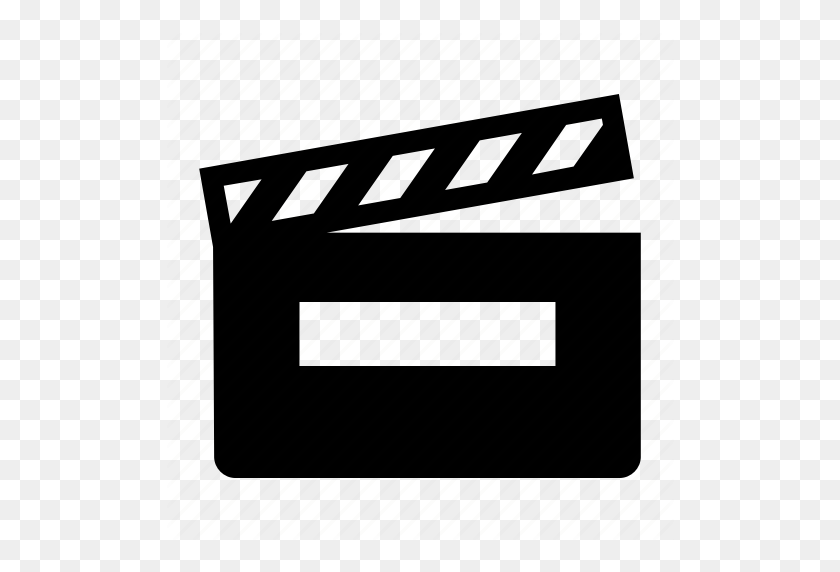 512x512 Actor, Cinema, Clapperboard, Director, Film, Movie Icon - Movie Clapper PNG