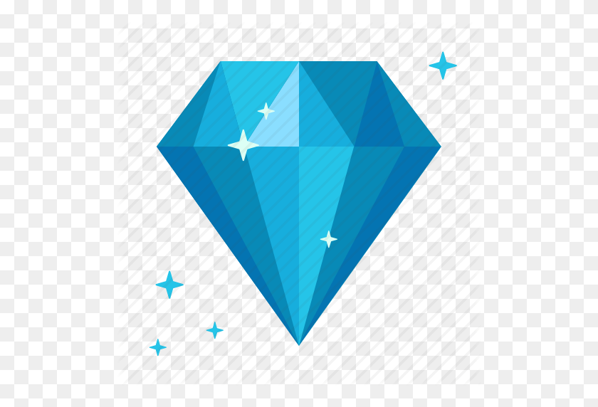 512x512 Adamant, Crystal, Diamond, Gem, Ice, Rich, Sapphire Icon - Diamond Icon PNG
