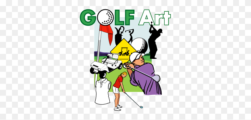 305x341 Adart Golf Art Clip Art Для Гольфа Golf Artwork - Мяч Для Гольфа И Футболка Клипарт