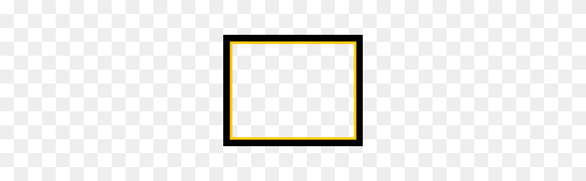 200x200 Add A Frame To Your Picture - Yellow Border PNG