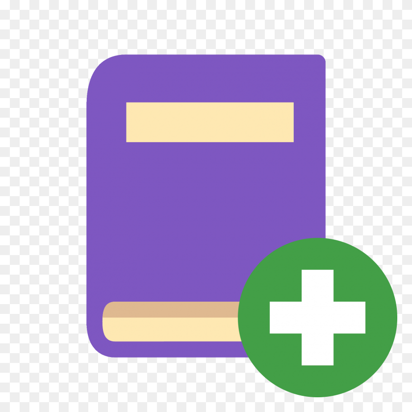 1600x1600 Add Book Icon - Book PNG