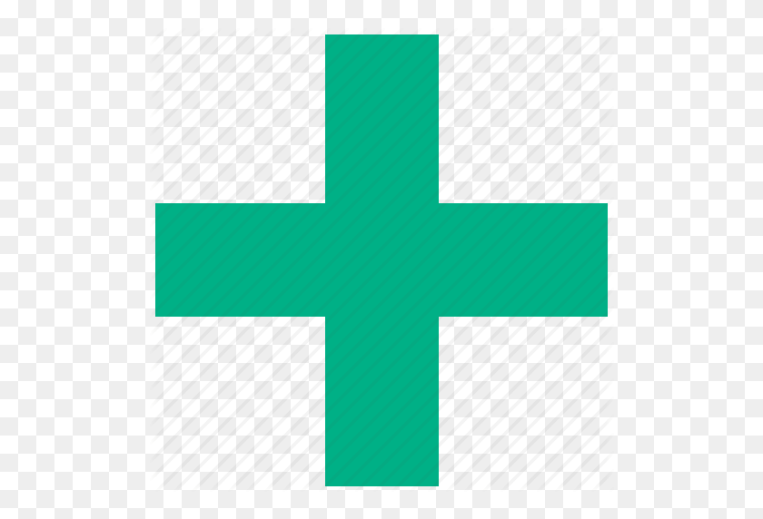 512x512 Добавить, Зеленый Крест, Здоровье, Больница, Медицинский Символ, Новое, Значок Плюса - Медицинский Символ Png
